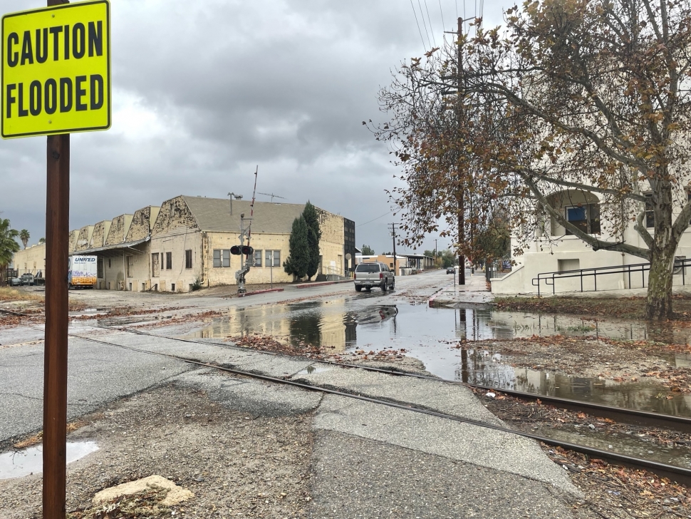 Last week’s rain storm gave us some much needed rain, causing flooding in some parts of Fillmore. Pictured is a common flood area on A Street & Old Telegraph Road. Inset, sandbags were set at the corner of Central Avenue & Third Street to prepare for the storm. According to the VC Public Works Watershed, Fillmore & Piru received the following rainfall totals in the last 7 days: Fillmore Sanitation 1.51