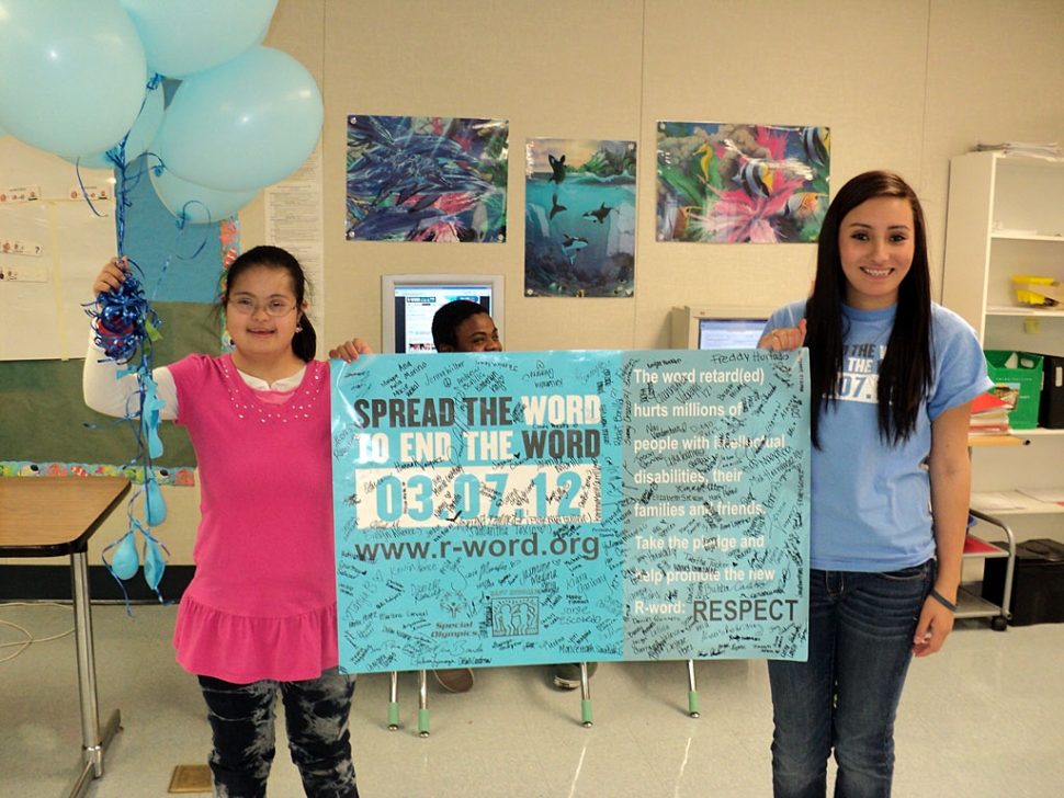 Susana Suarez and Kiara Garibay, Project Unify Club President.