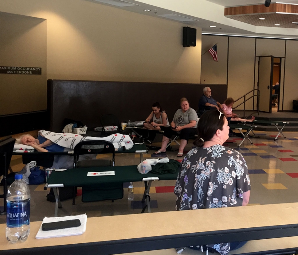 On Saturday, July 7th the Fillmore Fire Department got together with City officials and The Red Cross to coordinate a cooling center at Rio Vista Elementary as well as free transportation for the residents of El Dorado to the site during the power outage.