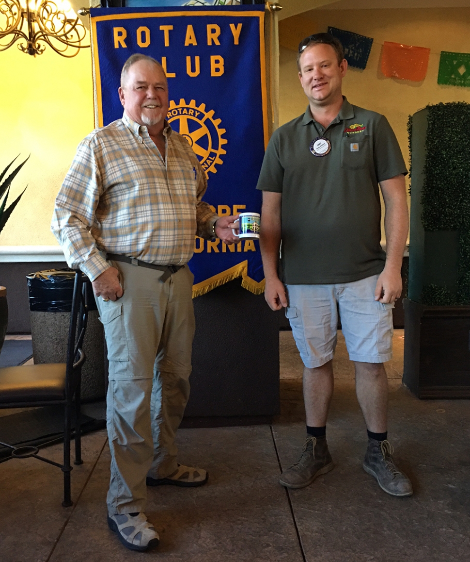 Pictured is Fillmore Rotary President Andy Klittich (right) with Rotarian Dave Andersen, who attended President Elect Training Session (PETS) recently at the LAX Marriott. There were about 1,000 Rotarians present from all over. There were many workshops and tremendous keynote speakers. Andersen learned more about the workings of Rotary and was impressed by how organized everything was. He commented that when he is Rotary President, July 1st, he wants all the Club members to work together, and stated he now knows he has access to resources to get things done. Courtesy Martha Richardson.