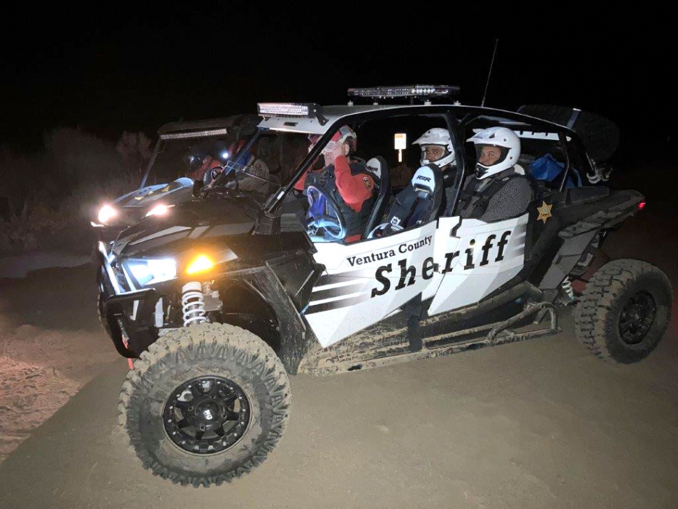 The Polaris RZR four-seat utility-task vehicle (UTV) that was used to help with a rescue at Sunset Campground on July 30th. Photo courtesy Ventura County Sheriffs Department.