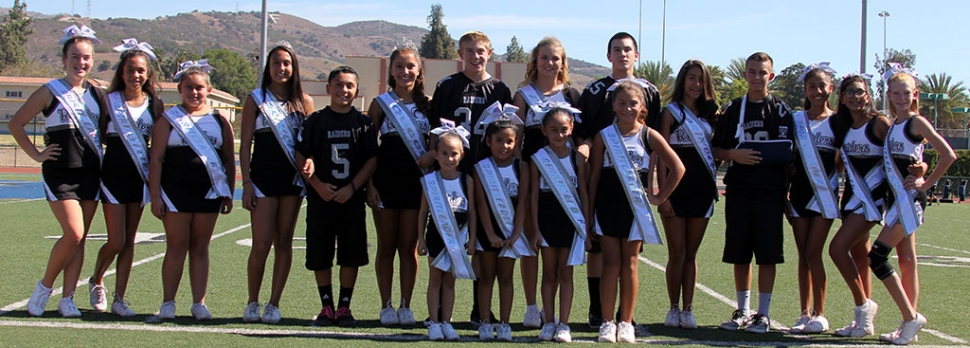 Raiders homecoming court