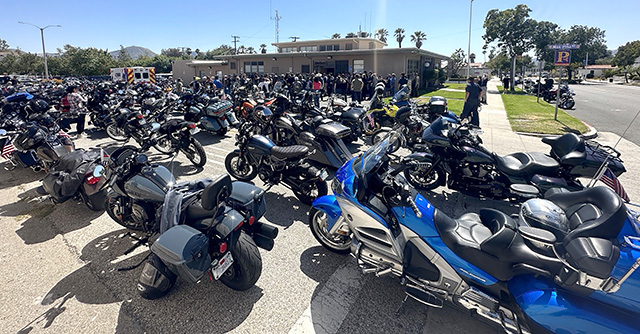 On Saturday, May 30, 2025, the Sgt. Ron Helus Ride for the Blue event was held to honor all first responders. This year’s ride began at 8:00 a.m. at Simi Valley City Hall. They stopped at the following police stations in this order: Thousand Oaks, Moorpark, Camarillo, Port Hueneme, Oxnard, Ventura, and Santa Paula, before ending their ride at the Fillmore Police Station at 2:30pm. Photo credit Angel Esquivel.