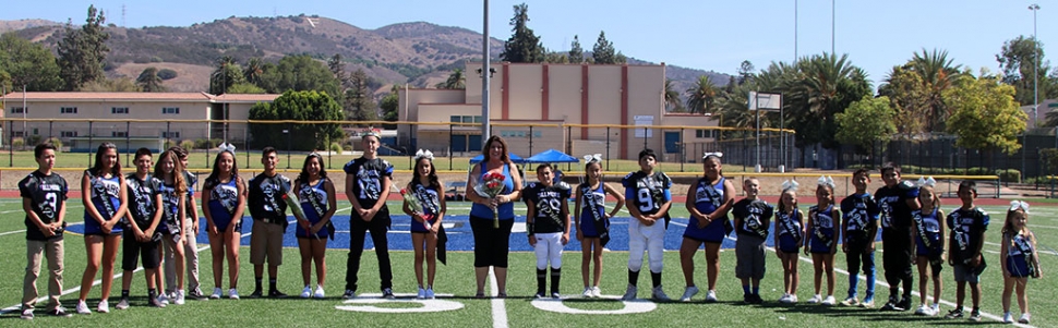 This past Saturday the SoCal Fillmore Bears hosted their 2018 Homecoming. Pictured above is the Bears 2018 Homecoming court along with Lori McLain (center) who was presented with a donation check of $100 to the American Cancer Society. SoCal Fillmore Bears game results for Saturday, September 29th: SoCal Fillmore Bears Gremlins (home game) vs. Highland Bulldogs 18-14, Bears. SoCal Fillmore Bears Pee Wee (home game) vs. Valley Rams 34-6, Rams. SoCal Fillmore Bears Bantams (home game) vs. Santa Clarita Chiefs 21-12, Bears. SoCal Fillmore Bears Juniors (home game) vs. Highland Bulldogs 16-8, Bulldogs. SoCal Fillmore Bears Seniors (home game) vs. Santa Clarita Seminoles 14-6, Bears.
This Saturday’s games will October 6th: SoCal Fillmore Bears Gremlins vs. South Valley Raiders 8am at Cesar Chavez High School. SoCal Fillmore Bears Pee Wee vs. Ventura Packers White 10:15am at Buena High School. SoCal Fillmore Bears Bantams vs. South Valley Raiders 10:15am at Cesar Chavez High School. SoCal Fillmore Bears Juniors vs. Camarillo Roadrunners 10:15am at Camarillo High School. SoCal Fillmore Bears Seniors vs. Agoura Chargers 11:15am at Agoura Chargers. Photos by Crystal Gurrola.