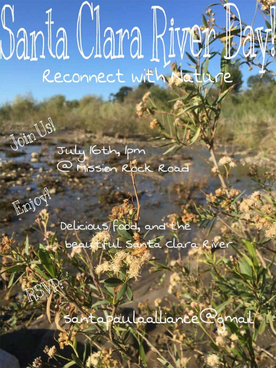 Santa Paula Alliance along with the Nature Conservancy will be holding a nature walk along the Santa Clara River complete with food from the Abundant Table.