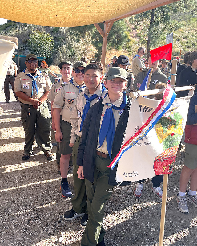 On Friday, April 24 to Sunday, April 26, our local Scouting America Troop 406 attended the Ventura County Camporee in Castaic for the first time in seven years. Above is Troop 406 participating in various skilled events amongst more than 300 other troops. Photo credit Brett Chandler and Samford Sam.