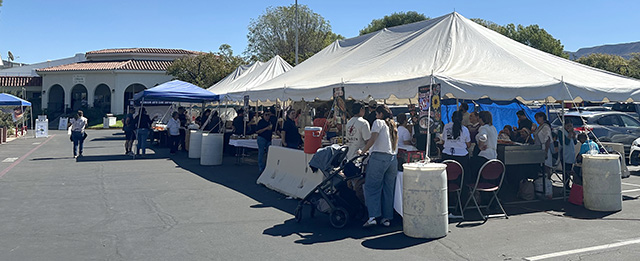 Pictured is St. Francis of Assisi’s Festival, held on Sunday, October 4, 2026. Despite the 100-degree plus weather, festival goers showed up for the food, music, games, ride and silent auction. They also offered many living potted plants for sale. Photo credit Gazette staff.