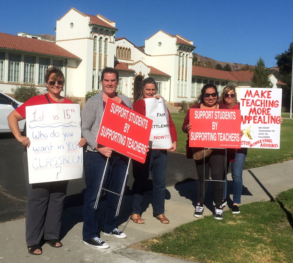 Monday, October 28th at around 4:30pm FUTA members gathered in front of the Fillmore Unified School District office encouraging drivers to honk in support of their fight for fair and equitable salaries. Negotiations began in February 2019 and have yet to reach an agreement.