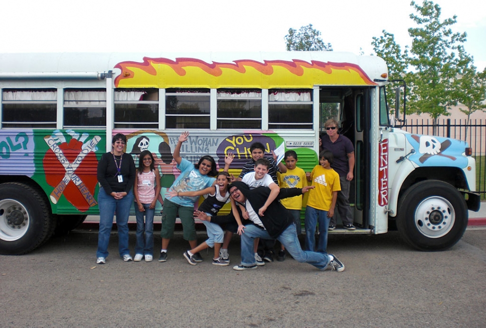 Pictured above are the 6th graders who helped out with the tour, Gilbert Acavedo, Wendy Bolanos, Franki Chavez, Citlali Erazo, Kiana Hope, Carson McLain, and Juan Moreno.