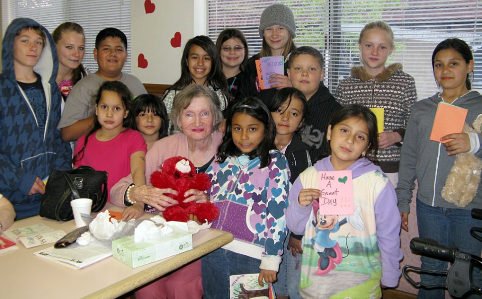 The Boys & Girls Club - Torch Club which consists of 14 members and their advisor Vickie Palmateer took a field trip to the Fillmore Convalescent Center on Thursday, February 12, to celebrate Valentines Day with the residents. The kids handed out stuffed bears and homemade Valentines cards. If you would like more information about the Boys & Girls Club and the programs they offer please call Buddy Escoto, 524-0456.