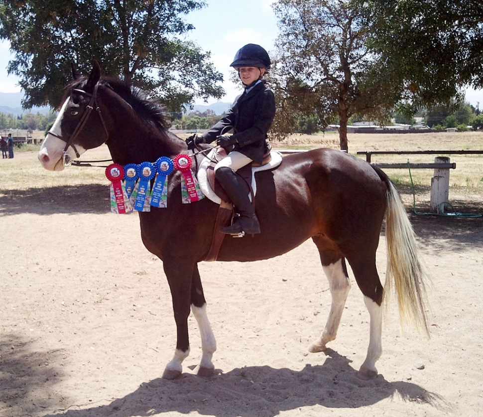 Jillian Morris of Fillmore. Jillian is of the members of the new Kings Corner Pony Club Riding Center.
