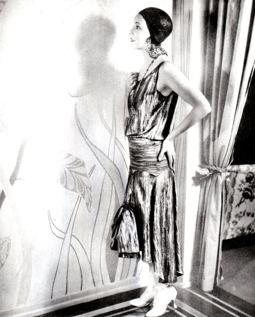 Virginia Valle wearing Greer dress circa 1930.