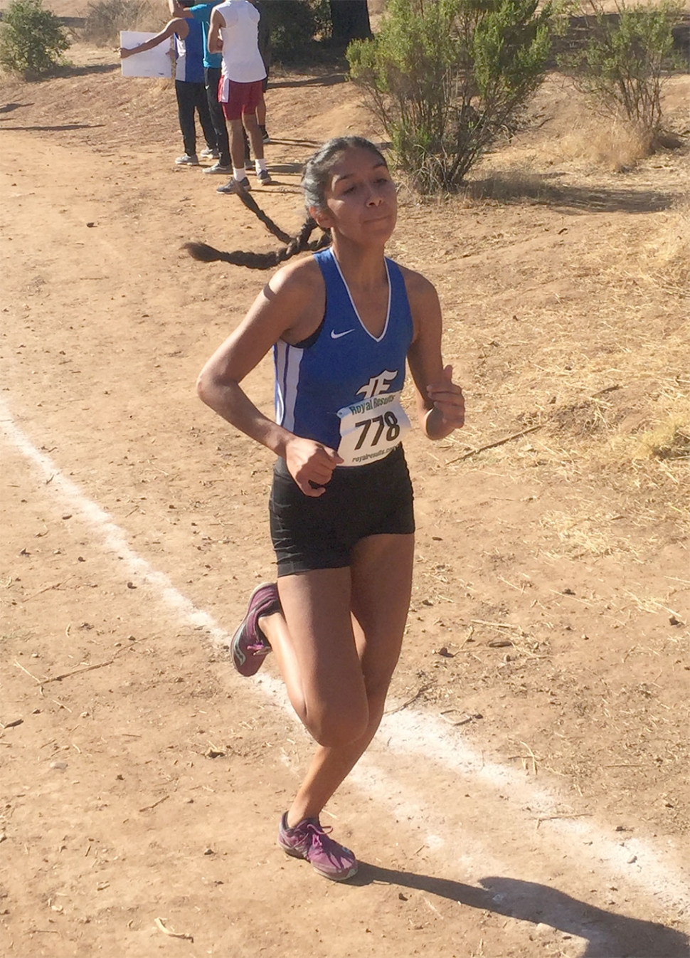 Nicole Gonzalez races into a third place finish at the Citrus Coast League Finals.