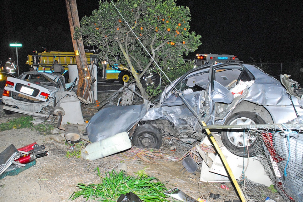 A serious two vehicle accident occurred Monday, at about 6:00 p.m. at the intersection of Bardsdale and Sespe Avenues.