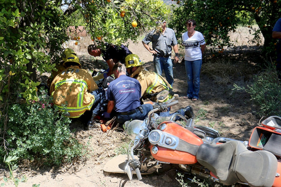 A woman was injured in a solo motorcycle accident on Friday, June 19th, at 2:11pm. The accident took place on South Mountain Road at Sespe Street in Bardsdale. The rider appeared to have lost control of her bike, which went down a short embankment. Three units were on scene. A helicopter was called to the sight, then cancelled. The woman was transported by ambulance to an area hospital with unknown injuries. Her riding partner was not involved in the accident.