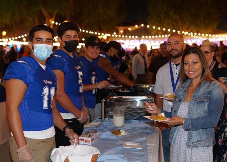 On Saturday, October 2nd former Fillmore grads enjoyed the 108th Annual Fillmore Alumni Dinner. Fillmore’s Central Park was filled with FHS Alumni celebrating their reunions. At this year’s dinner were the Classes of 1960, 1965, 1970, 1971, 1980, 1981 and 1990. The reunion dinner is put on every year to help provide scholarships to seniors and any graduate seeking to continue their education. Pictured are attendees getting their food and enjoying each other’s company.