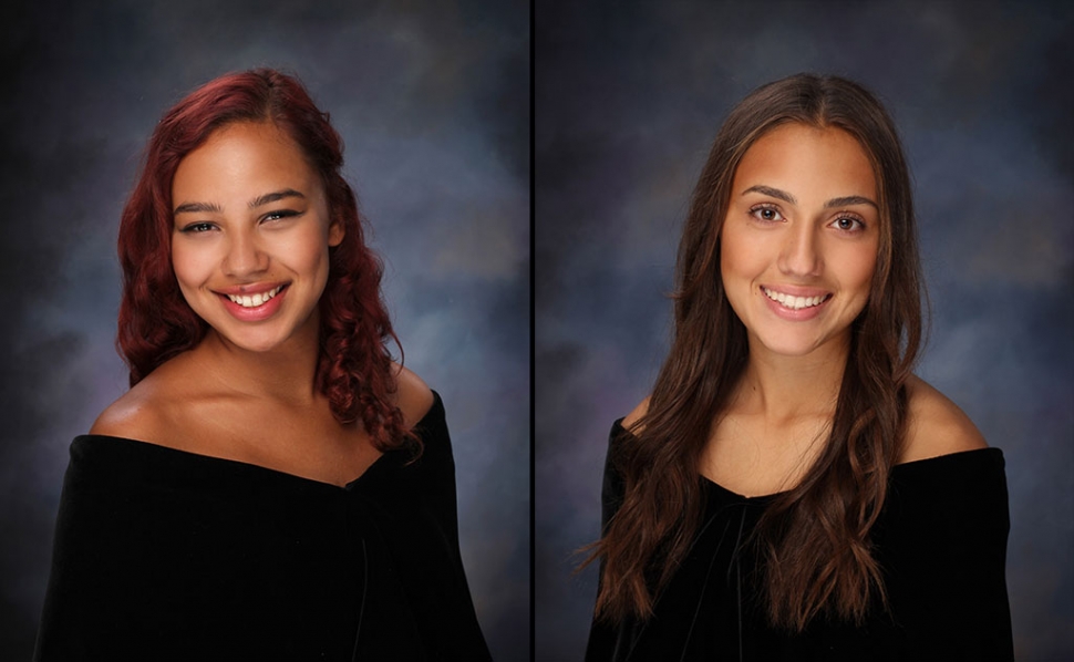 (l-r) Arlinda Reyes, FHS Alumni Scholarship and Kayleigh Thompson, FHS Alumni Scanlin-Baldin Scholarship FHS Alumni John & Nit Lemely Scholarship