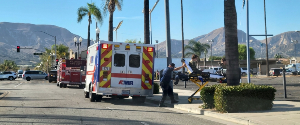 On Monday, September 26th at 9am, a crash occurred at Central Avenue and Ventura Street with both vehicles ending up on the sidewalk. Both Fillmore Police and Fire Department responded quickly. At least one person was taken by AMR Paramedics to a local hospital. Cause of the crash is under investigation.