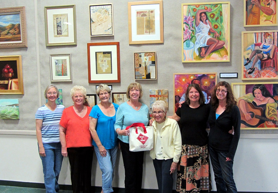 The Show is up and the artists shown are Jan Faulkner, Luanne Perez, Wana Klasen, Karen Browdy, Judy Dressler, Virginia Neuman and Lois Freeman-Fox.