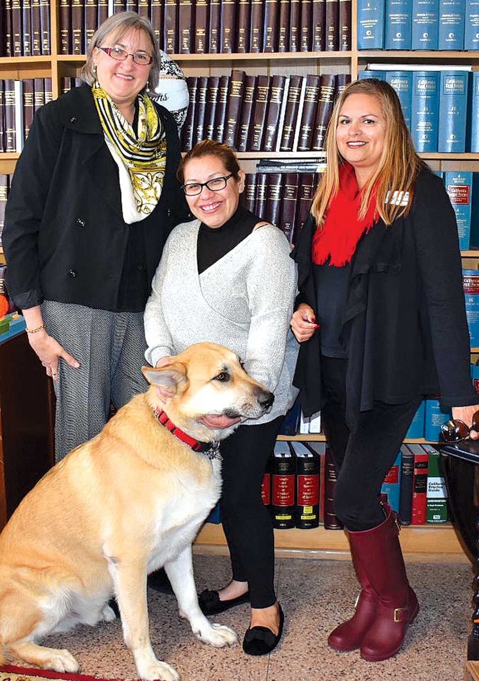 2016 Citizen of the Year Laura Bartels. (l-r) Laura Bartels, Irma Magana and Ari Larson. 