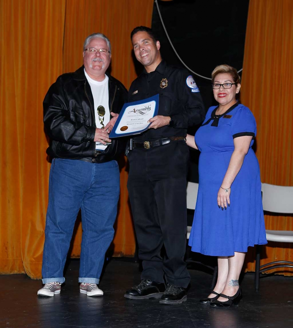 (center) Paramedic of the Year Robert Scott.