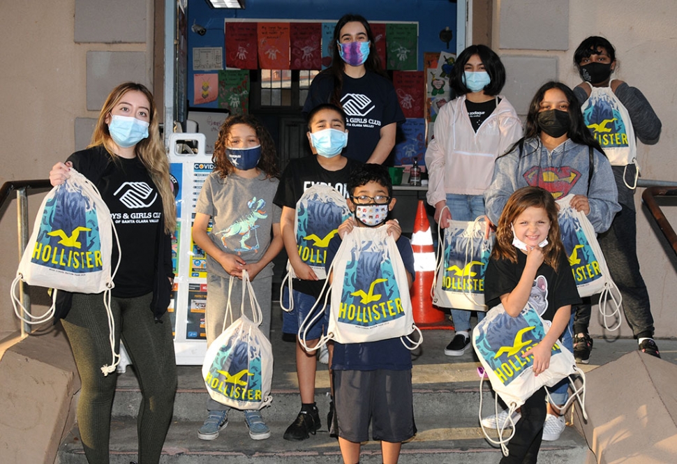 On Wednesday, February 24th, the Boys and Girls Club of Santa Clara Valley hosted a drive-through backpack and school supply giveaway from 4pm-6pm while supplies lasted! 100 backpacks were to be distributed at the Santa Paula and Fillmore sites, 75 at Piru site. Pictured above are kids from the Fillmore Clubhouse holding up their new backpacks.