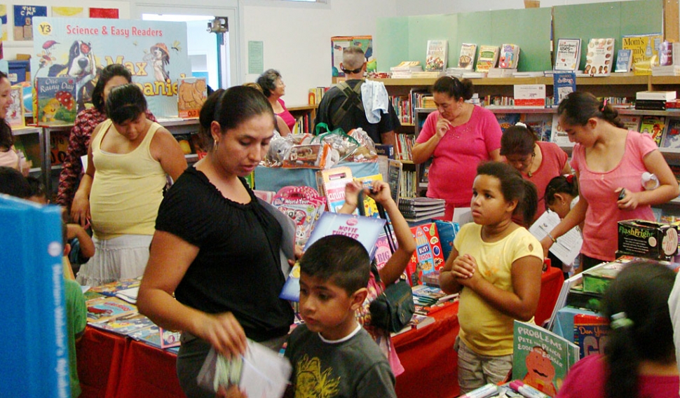 The evening was a huge success including Mrs. Anderson, San Cayetano’s school librarian who ran a well received book fair. The funds from the book fair are used to purchase additional books for the school library.