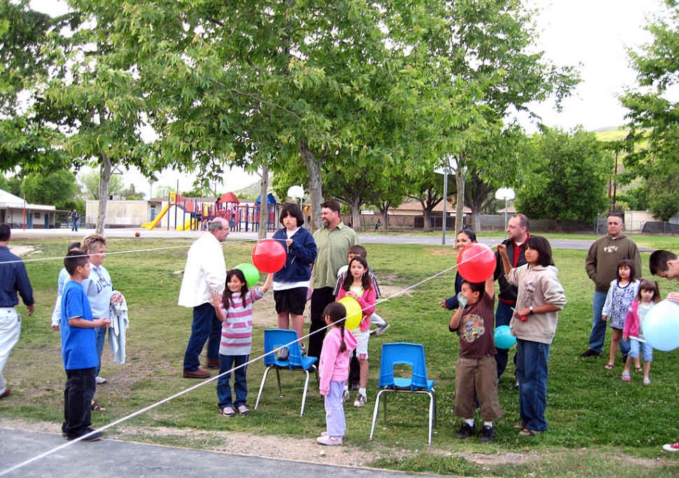 Air Rockets (Balloons) with Fillmore Middle School helpers Nico Frias and Issac Gomez