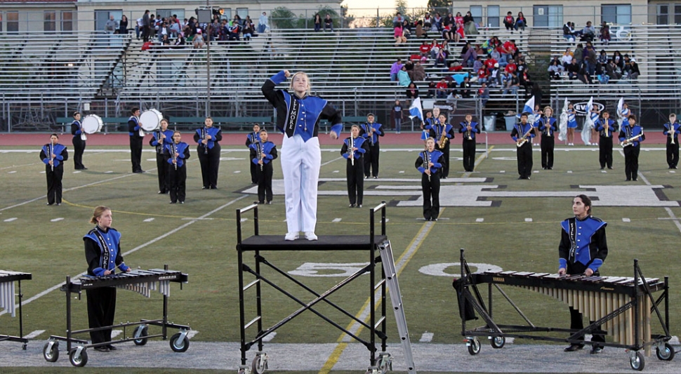 Last Friday the Fillmore High School Band (which includes a handful of Fillmore Middle School students) performed at the 100th Fillmore/Santa Paula Football game for the first time in their new uniform jackets. On Saturday, for the first time since 2006, the Fillmore High School Band also competed in a Marching Band Competition - the 28th Annual Highlander Marching Band Competition in Granada Hills. Eighteen schools competed with Fillmore placing 3rd in their division. Drum/Percussion also placed 3rd in their division, and the Color Guard also placed 3rd in their division. Thank you Fillmore for your continued support with our band programs!