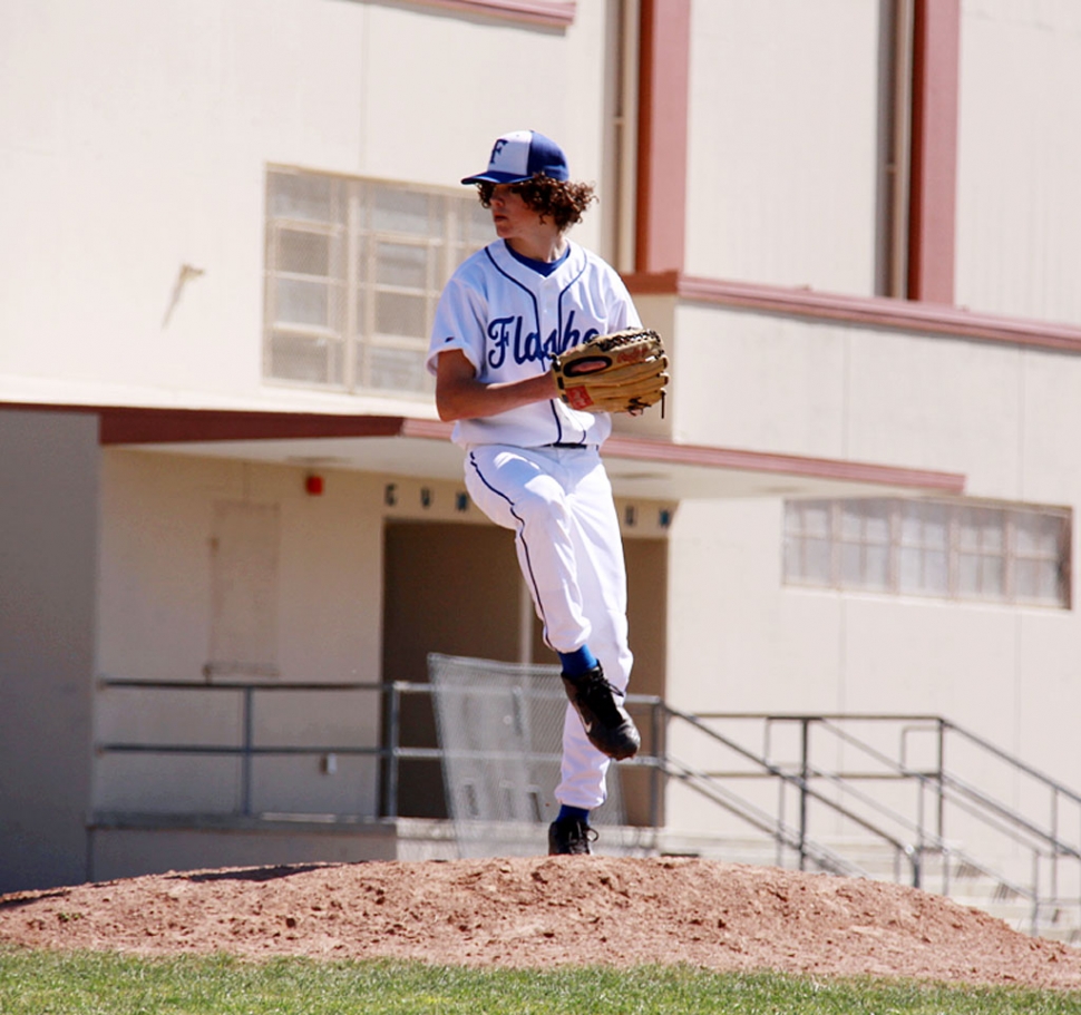 Garret Rielly pitched the last inning of the game against L.A. Baptist. Fillmore lost 7-3, but held them to a 1-1 game until the 5th inning.