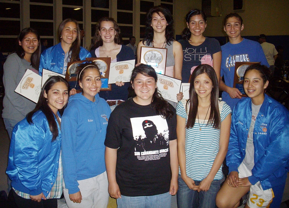 Rebecca Herrera, Aimee Orozco, Jillian Wilber, Kyla Hernandez, Jazzmin Galvez, Victoria Ayala, Nadia Lomeli, Yesenia Avila, Amaparo Magana, Conchita Meza, and Deana Villagomez.