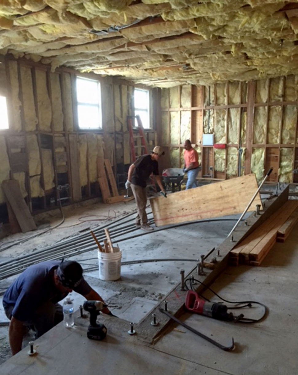 The journey continues of the rehabbing of the old girl’s shower room (When it was the girl’s gym at FUSD many years ago) into a new teen study center room for the Boys & Girls Club of Santa Clara Valley is moving along quite well. There was a concrete ramp pour on March 7th and now there is hope of a concrete slab pour on March 21st pending inspection approval. On Saturday March 14th Southwest Regional Carpenter’s members from Local #150 Mercy Urrea , David Urrea and Jose Cobian worked to lay additional rebar and clean up from the previous ramp pour. The Boys & Girls Club of Santa Clara Valley thanks these wonderful men for giving up their Saturday to help make a difference for our local youth. If you would like to donate to this project you may donate at www.bgclubscv.org or send to PO Box 152, Santa Paula 93061 , attention: Teen Youth Center Project.