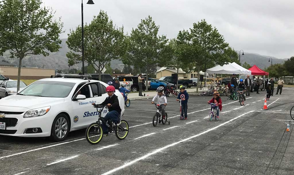 Saturday, May 12th from 9am to 12pm at Two River’s Park the Fillmore Citizen Patrol, Police Department and the Santa Clara Valley Explorer Post hosted their Annual Bike and Skateboard Safety Rodeo. Kids were able to get free helmets and fitting assistants, participant in a safety course, as well as meet some of the local law enforcement personnel. Photos courtesy of Fillmore Citizen Patrol. 