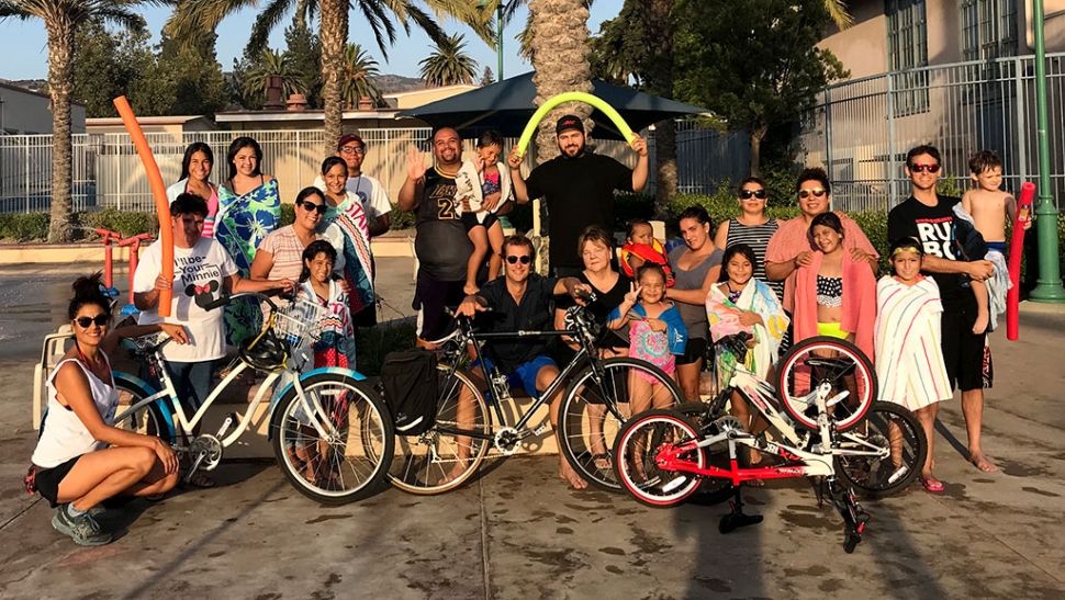 The 2nd Annual Big Bike Splash-Bike Safety Class took place on September 1st. The event kicked off with a bike ride and ended with a pool party at the Fillmore Aquatic Center. The event was sponsored by the Fillmore Lions Club. Photo courtesy Katrionna Furness.