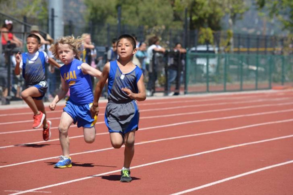 (left) Devin Camacho, (right) Nomar Diaz 2nd place on 100m