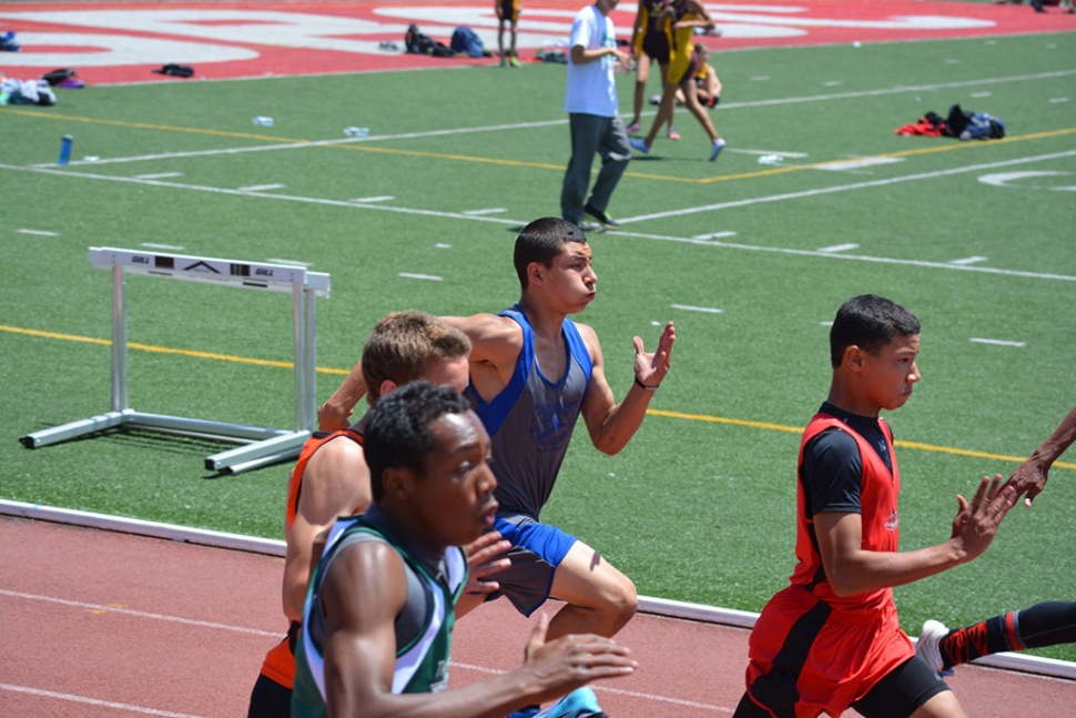 (above) Tim Luna 7th in youth 100m, 5th in 200m. This Saturday our qualifying HV Blazers finished their season by competing in the Southern California Youth Track Conference and Ventura County Youth Track Conference Co Conference Championship meet at Santa Barbara City College. This meet has become one of the best track meets in all of Southern California. We had a great showing and are very proud and pleased with our competing athletes performances. In all we had 32 athletes represent our club. Our long distance program continues being one of the best around. We are also very proud of or sprinters. The Blazers had 5 relay teams representing at Championships. We would like to thank the communities of Santa Paula, Fillmore and Piru for their continued support.