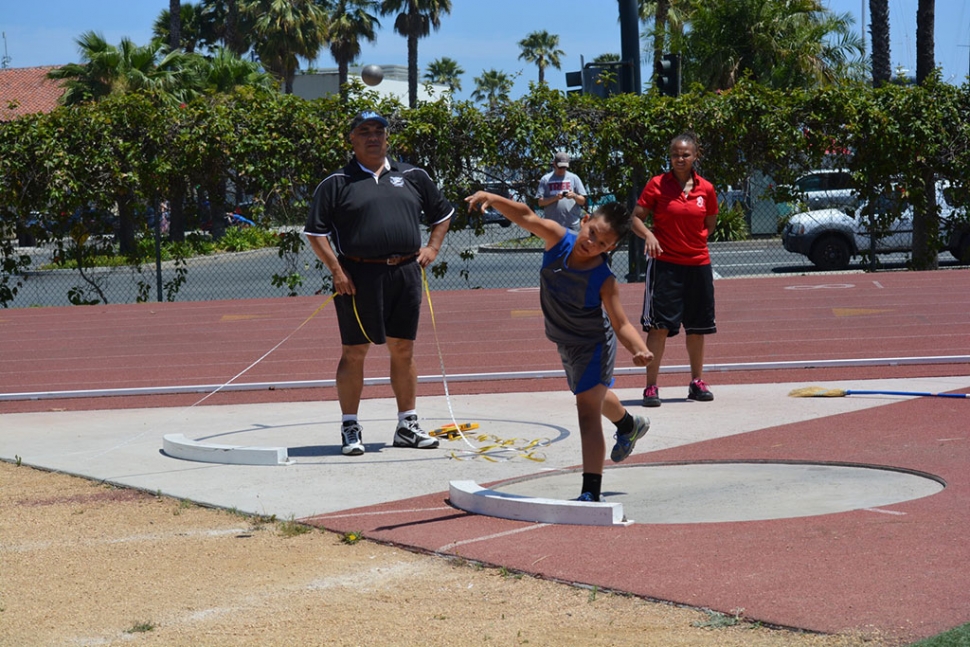 Nicholas Andrade (bantam) 9th place in Shot Put