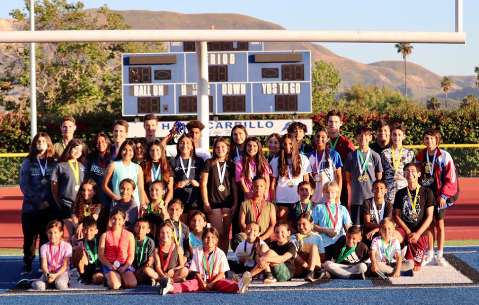 The Fillmore’s Heritage Valley Blazers completed their 2022 season at the Southern California Track & Field Co-Conference Championships at Rio Mesa High held Saturday, May 14th to close out their season. Pictured are 2022 Heritage Valley Blazers Co-Conference Championship Qualifiers. Photos courtesy Erika Arana.
