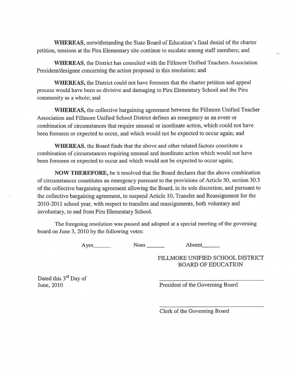 FUSD Board Resolution Page 2