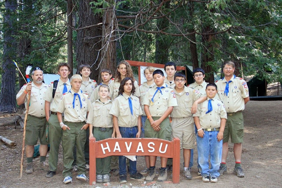 Pictured above back row: Asst Scoutmaster Ron Smith, Kelly Bullard, Sean Chandler, Christian Peritore, Westley Fairall, Timmy Klittich, Esteban Almazan, Robby Munoz and Scoutmaster Scott Klittich. Front Row: Micah Chumley, Logan Boblett, Julian Garcia, Quinn Valenzuela, Xray Alexander and Chris Medrano.