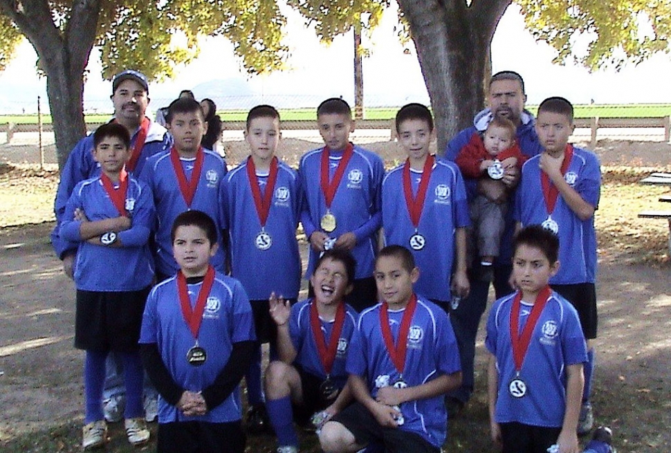 From left to right top row: Coach Joe Magana, Joseph Magana, Andres Andrade, Rodolfo Garza, Gerardo Rodriguez, Gilberto Magana, Asst. Coach Juan Magana and Juan Magana. Bottom Row: Andre Alvarez, Angel Figueroa, Pete Frias and Daniel Rojas. Congratulations to the U-12 Boys-Fillmore Crushers for placing 1st in the local Fillmore AYSO division and for placing 2nd this past weekend in the county Championship held in Camarillo they fought till the end but they lost to Santa Paula 7-6; overall record was 15-1. Top scorers Joseph Magana, Andres Andrade and Juan Magana. Now they will be representing Ventura/Santa Barbara County in the Section Playoffs in Bakersfield in March. Way to go boys and Good Luck!!!