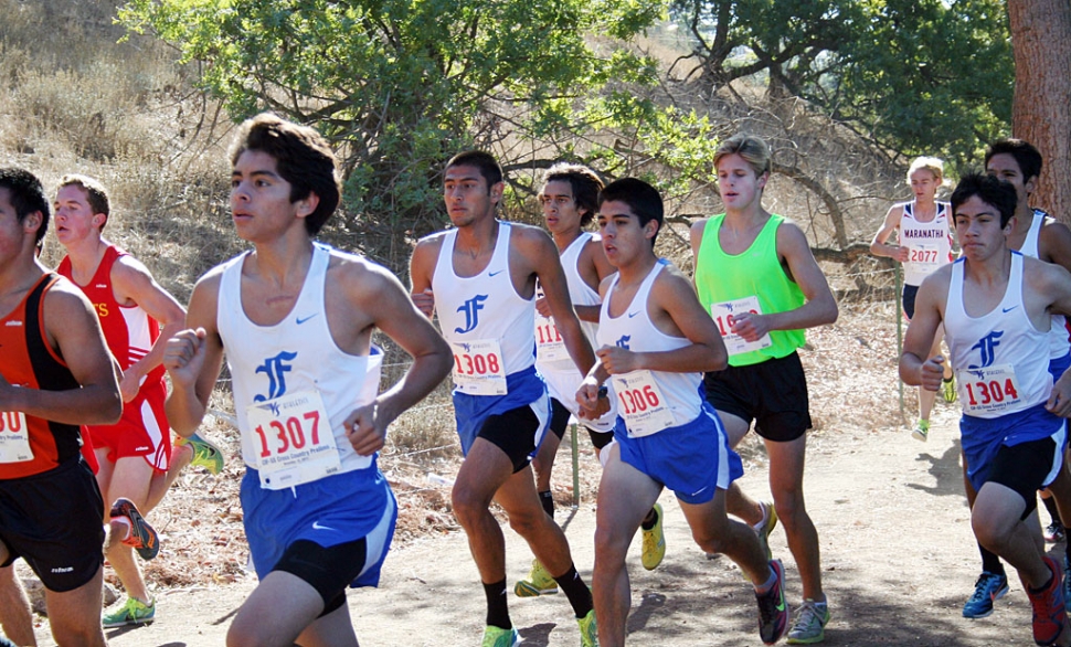 CIF Prelims (L to R): Anthony Rivas (12th), Hugo Valdovinos (12th), Adrian Mejia (12th), Nicolas Frias (11th) and Isaac Gomez (12th).