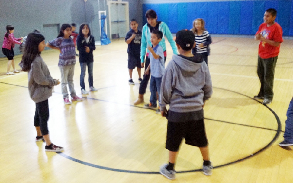 Vinny & Lidia taught the kids this cool new game where the club members tried to remember everyones name while the other team did a relay to distract their focus. This is one of the many team building activities we offer at the Boys & Girls Club.