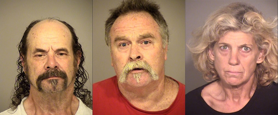 (l-r) Jesurun Cyrus, 65 of Fillmore, Travis Collett, 59 of Fillmore, Dawn Allen, 55 of Fillmore.