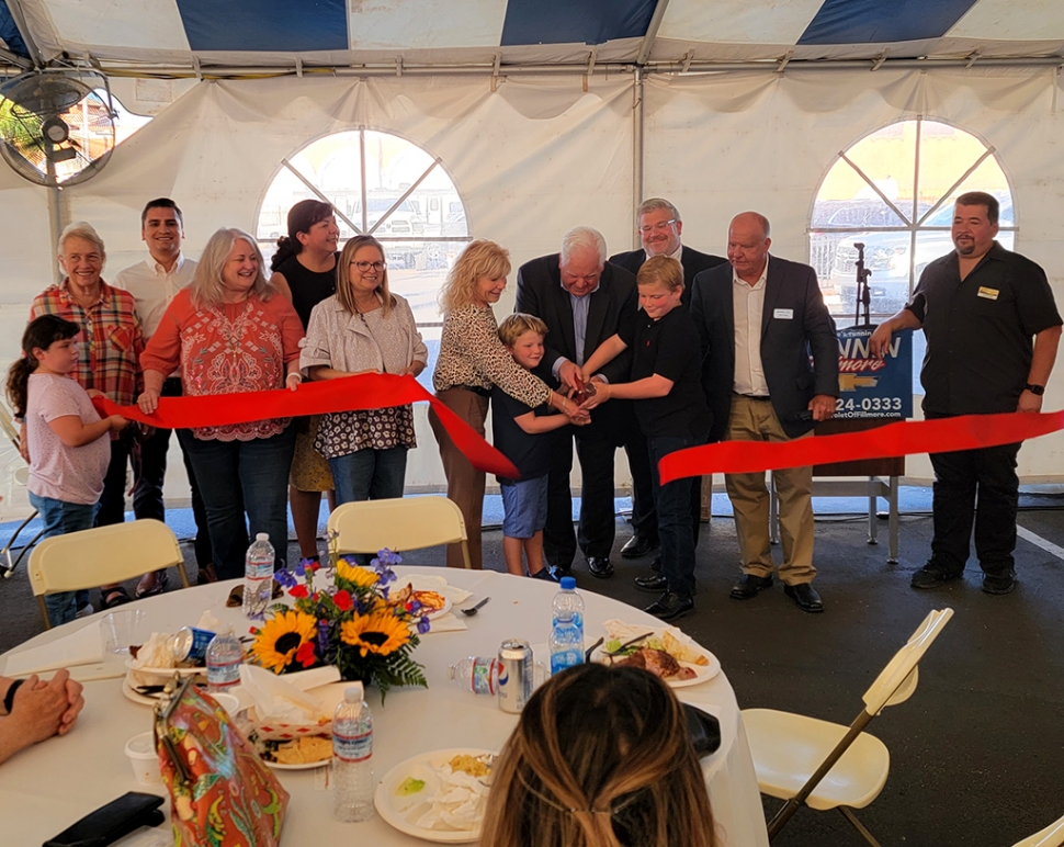 The long awaited Grand Opening for the new Fillmore Bunnin Chevrolet dealership was well attended. An enthusiastic crowd packed the main tent where everyone enjoyed many food choices while listening to live music. Congratulations to Mr. Bunnin and his right-hand-man, Shane Morger, who created the whole event; and a hearty Welcome to Fillmore!