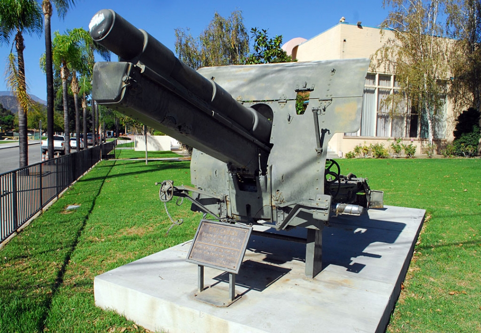 The city-owned cannon’s wheels are being repaired by Morgan Carriage Co. of Oak View, at a cost of approx. $1,200. The wheels were damaged by water from the sprinklers. The cannon dates back to the 1920’s.