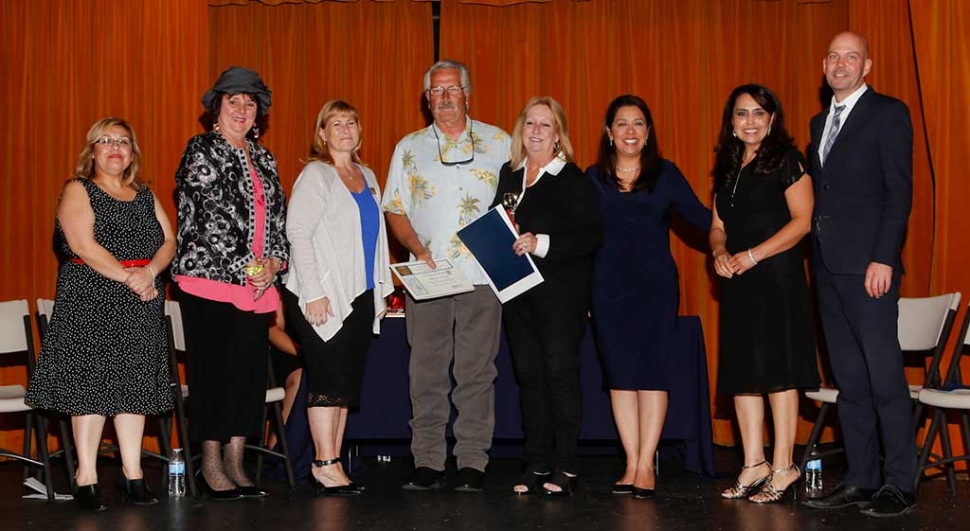 Lifetime Achievement Business Fillmore Rentals, owners Jim and Kathy LeBard, center.