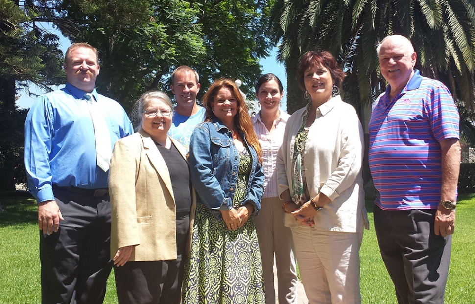 The Fillmore Chamber of Commerce is pleased to announce their Board of Directors for the Heritage Valley Tourism Bureau. Picured from left to right: Rick Neal (Councilmember, City of Fillmore), Maria Christopher (Rancho Camulos), Kevin Keehl President (Piru MX), Cindy Jackson Vice President (CJ Financial), Talia Wunder Executive Director (Best of VC Marketplace), Ventura County Supervisor Kathy Long 3rd District, and Ron
Lewis (Santa Clara Valley Railroad Historical Society). Not pictured: Jeanne Orcutt (California Oil Museum) and Jim Mendralla (Santa Clara Valley Railroad Historical Society).