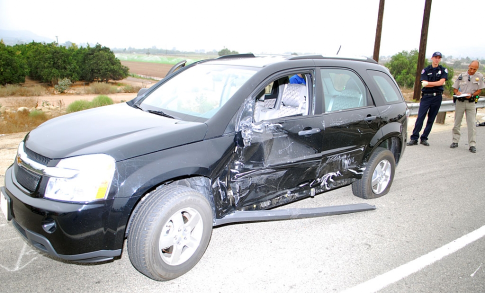 This incident occurred at approximately the same time at the other accident at E Street and Hwy. 126. No injuries were reported in either accident.