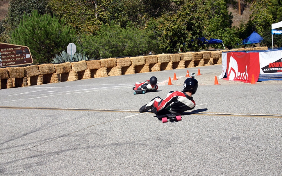 Conaway leading another racer into Nersh Crash Corner.